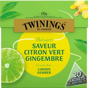 1757420669296-i0z6d1br1m.webp Thé Vert Saveur Citron Vert Gingembre 20s 32g – TWINNINGS