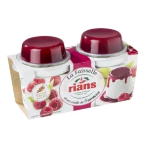 1759692771016-0oipjud1jhy.webp Yaourt La Faisselle coulis de Framboise 6% 2x100g + 2x20g - RIANS