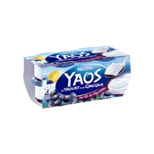 Yaourt à la grecque sur lit de myrtilles 4x125g - NESTLÉ