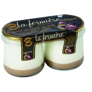 Yaourt saveur Marron 2x160g - LA FERMIERE