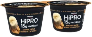 Yaourt beurre de cacahuète banane protéiné 0% 2x160g - DANONE