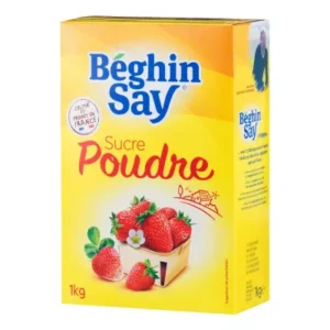Sucre Poudre Boite avec Bec Verseur, 1kg - BEGHIN SAY