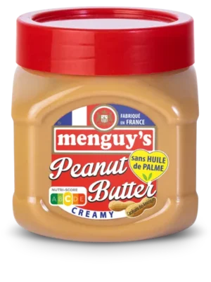 1759922241164-v68rxdtchsc.webp Beurre de Cacahuètes Creamy Sans Huile de Palme, 454g - MENGUY'S