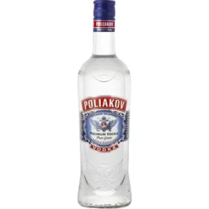 Vodka pure grain triple distilled 70cl - POLIAKOV