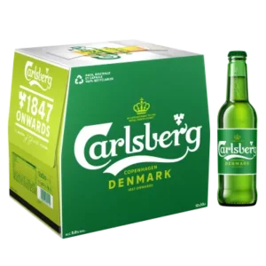 Bière Blonde Danoise,5°,12x33cl - CARLSBERG