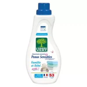 Adoucissant peaux sensibles famille et bébé 800ml - L'ARBRE VERT