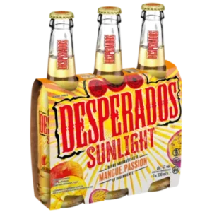 Bière Aromatisée Mangue et Passion Sunlight 4% DESPERADOS 3x33cl