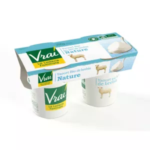 1766773134906-774c3ad4-0286-4f08-8930-a31a8e9e0506.webp Yaourt de Brebis le brassé bio nature 2x125g - VRAI